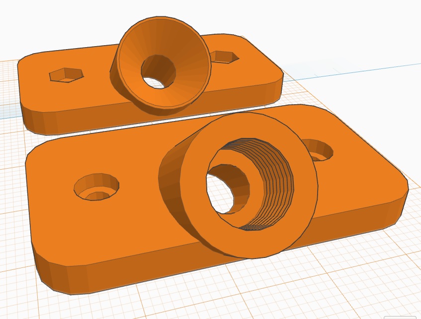 Angled Dry Box Feeder - M3 Fixation screws