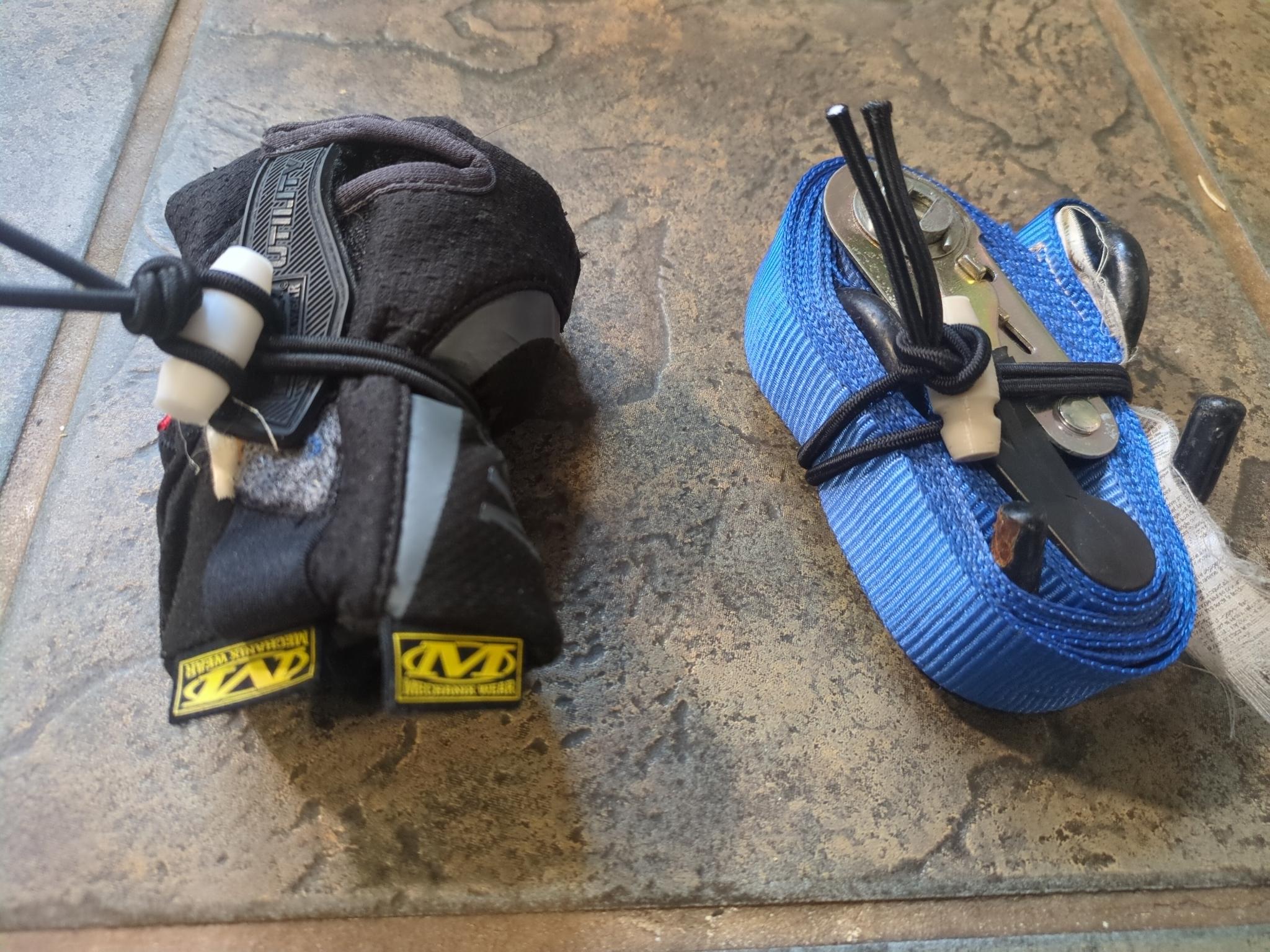Shock Cord Retention Bead | Cable tie, rope storage, bed roll, etc.
