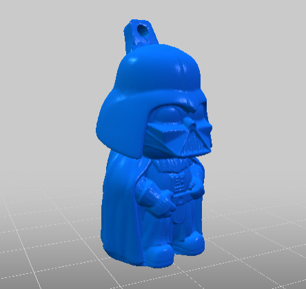 Remixed Mini Darth Vader from itech3dp into Keychain