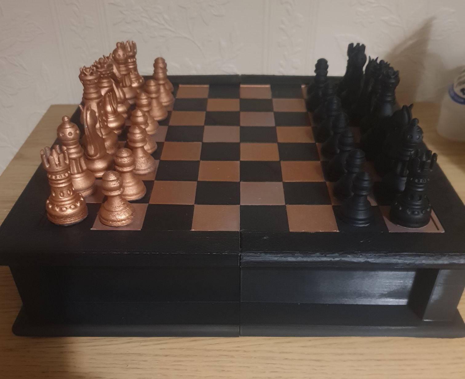 Chessboard Platform With Drawers