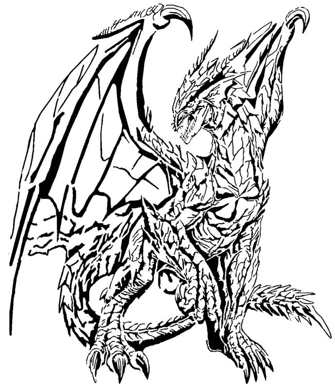 Dragon stencil 5