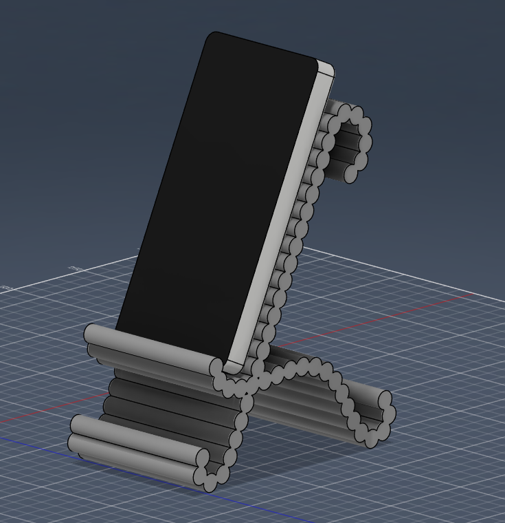 Modern Ribbed Phone & Tablet Stand