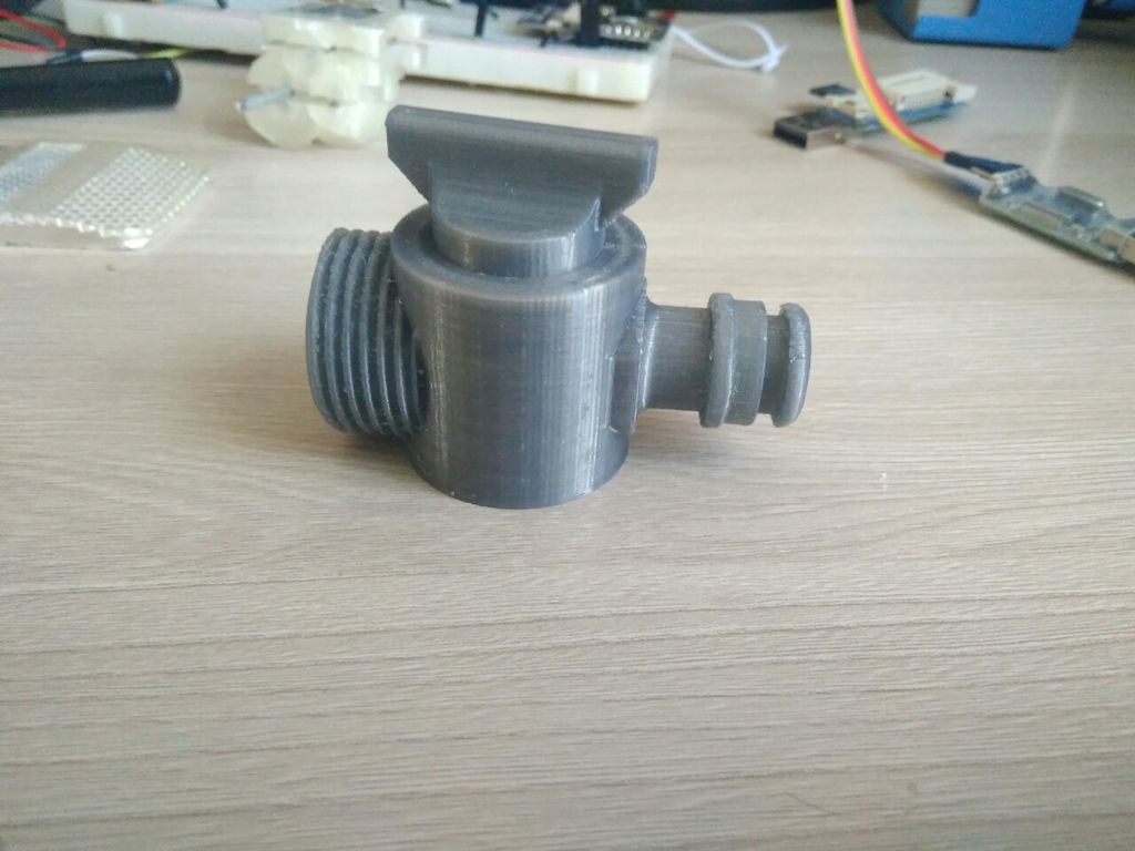 3/4 valve with quick coupler for the garden. 