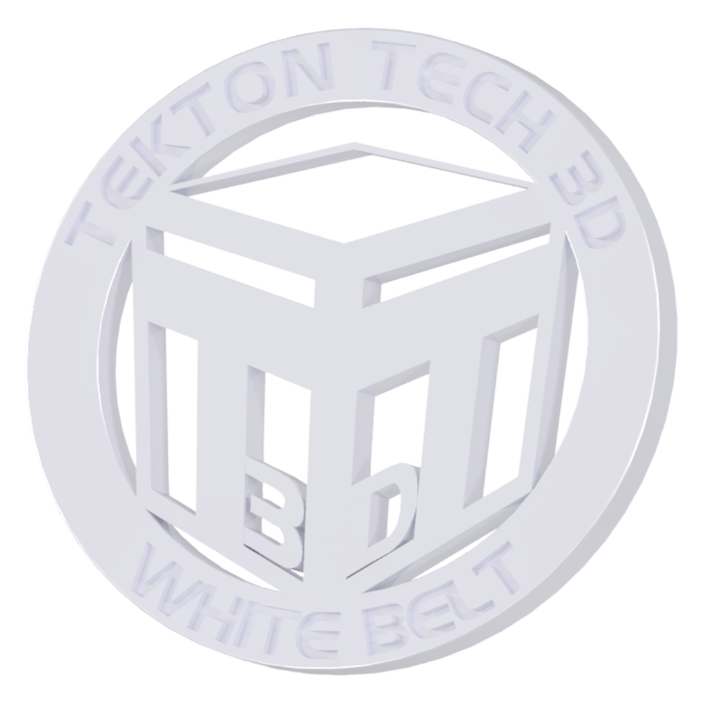 Tekton Tech 3D White Belt Token