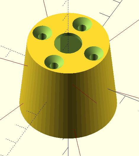 1/4" socket mounting tube