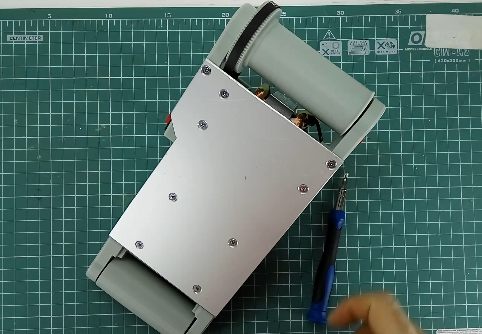 Belt grinder self-made