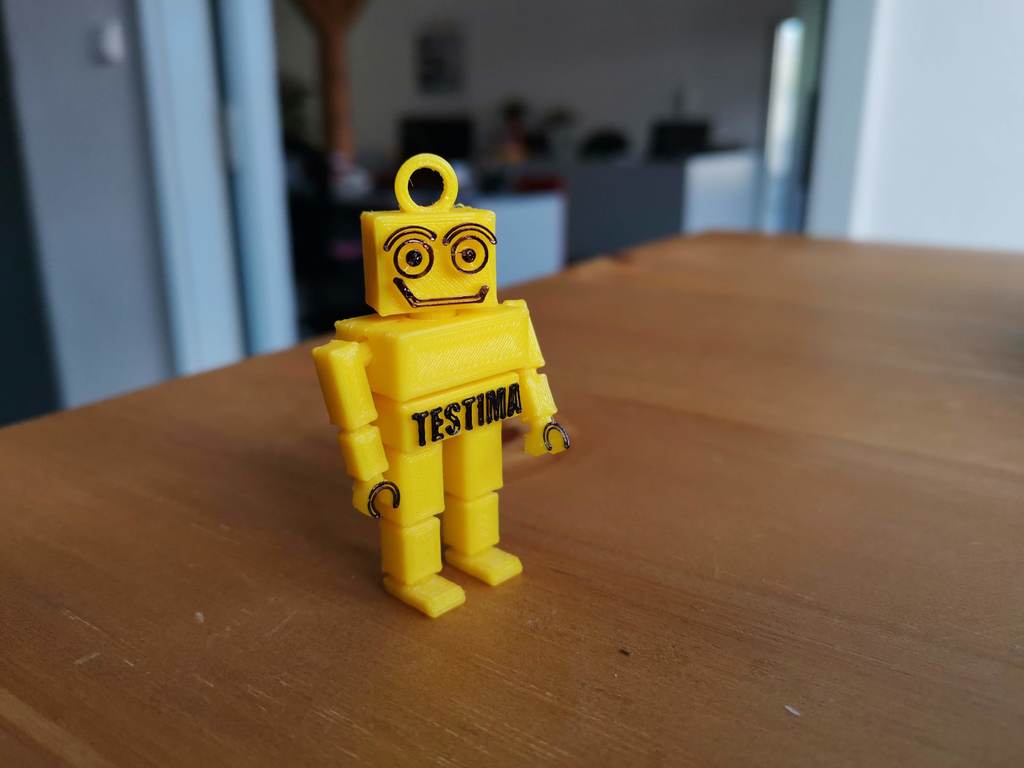 robot keychain