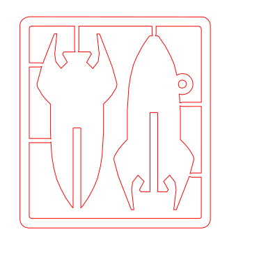 Simple Rocket Kit Card - Laser Cutting