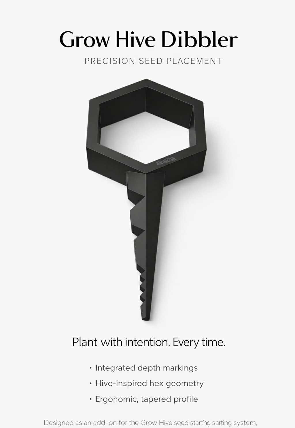 GrowHIVE Dibbler - Seed Planting Depth Tool