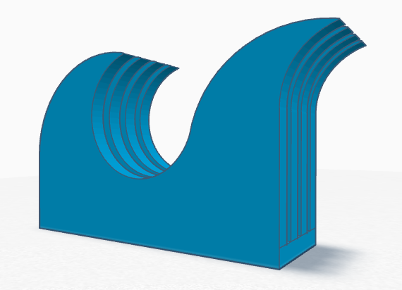 Wave chopstick rest