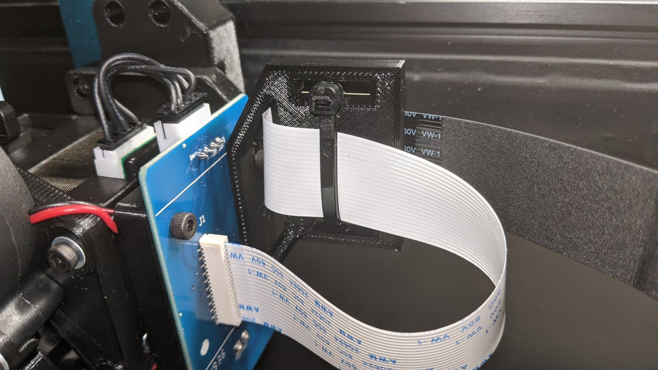 Sidewinder X1 FFC Riser - Customizable ribbon cable height fix and strain relief for E3D Hemera, the stock extruder and others