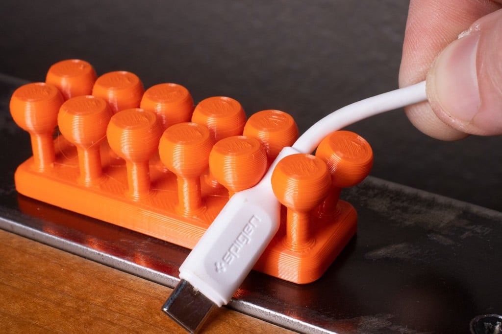 FLEXY-NUBS Magnetic Cable Holders (for the Holey Desk)