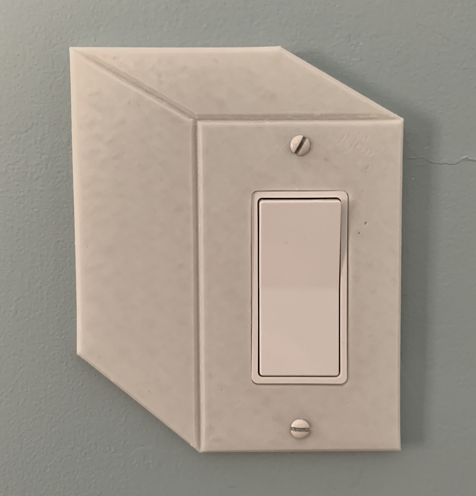 Cubic Illusion Light Switch Cover (Rocker)