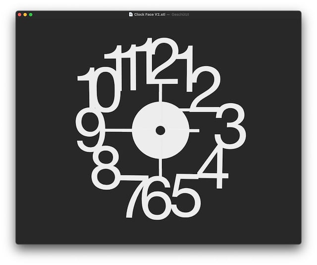 Wall Clock Face