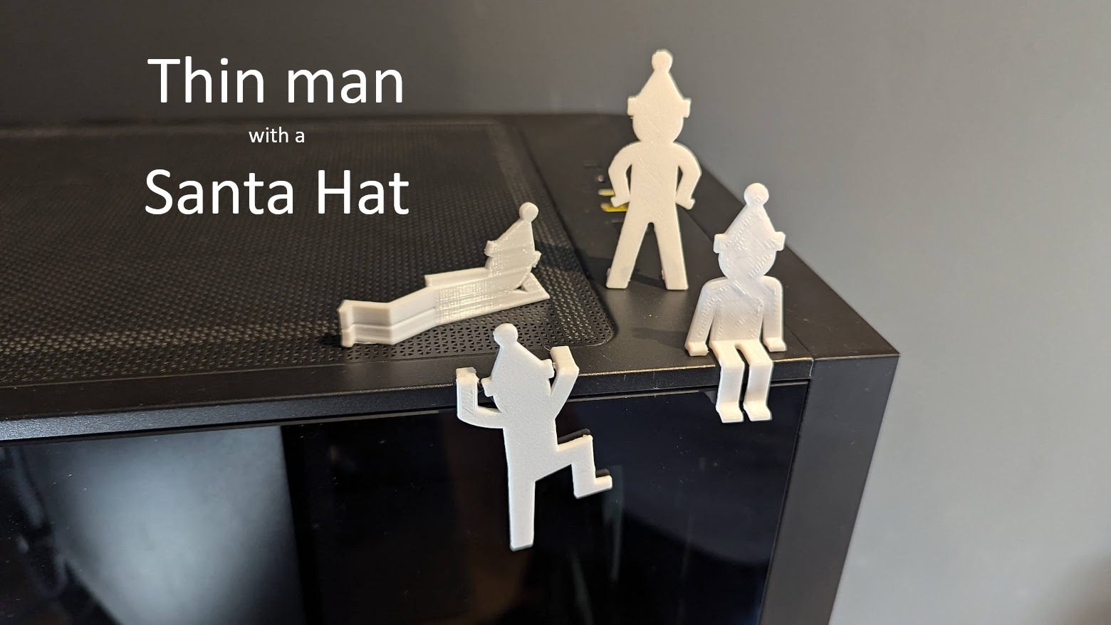 Thin Man with a Santa Hat