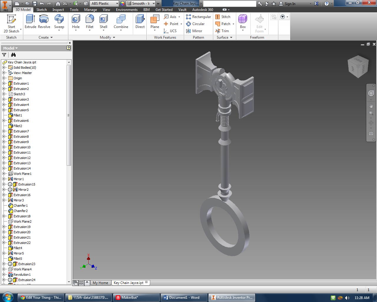 League of Legends Jayce Hammer Keychain