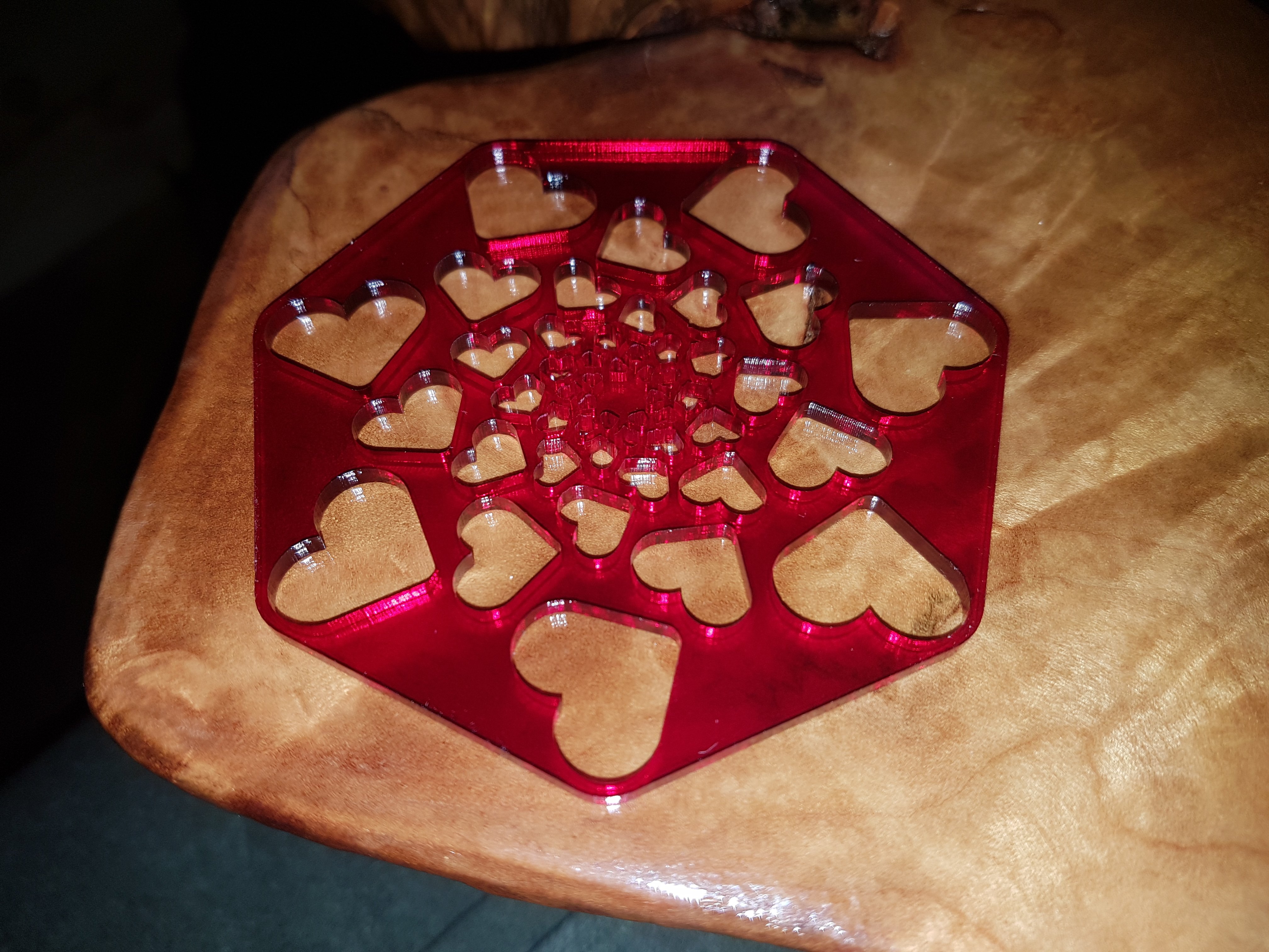 Heart Mandala Coaster