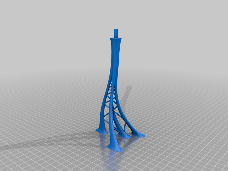 Defiant model stand (python generated scad)