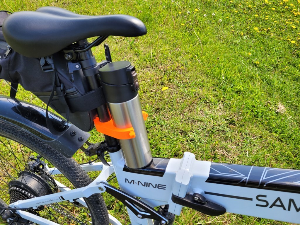 Bicycle bottle holder seat mounted w/ Fusion 360 parametric