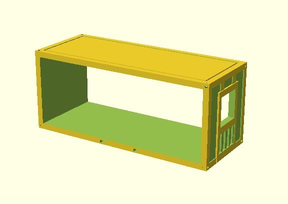 Dismantled HO container (prototype)