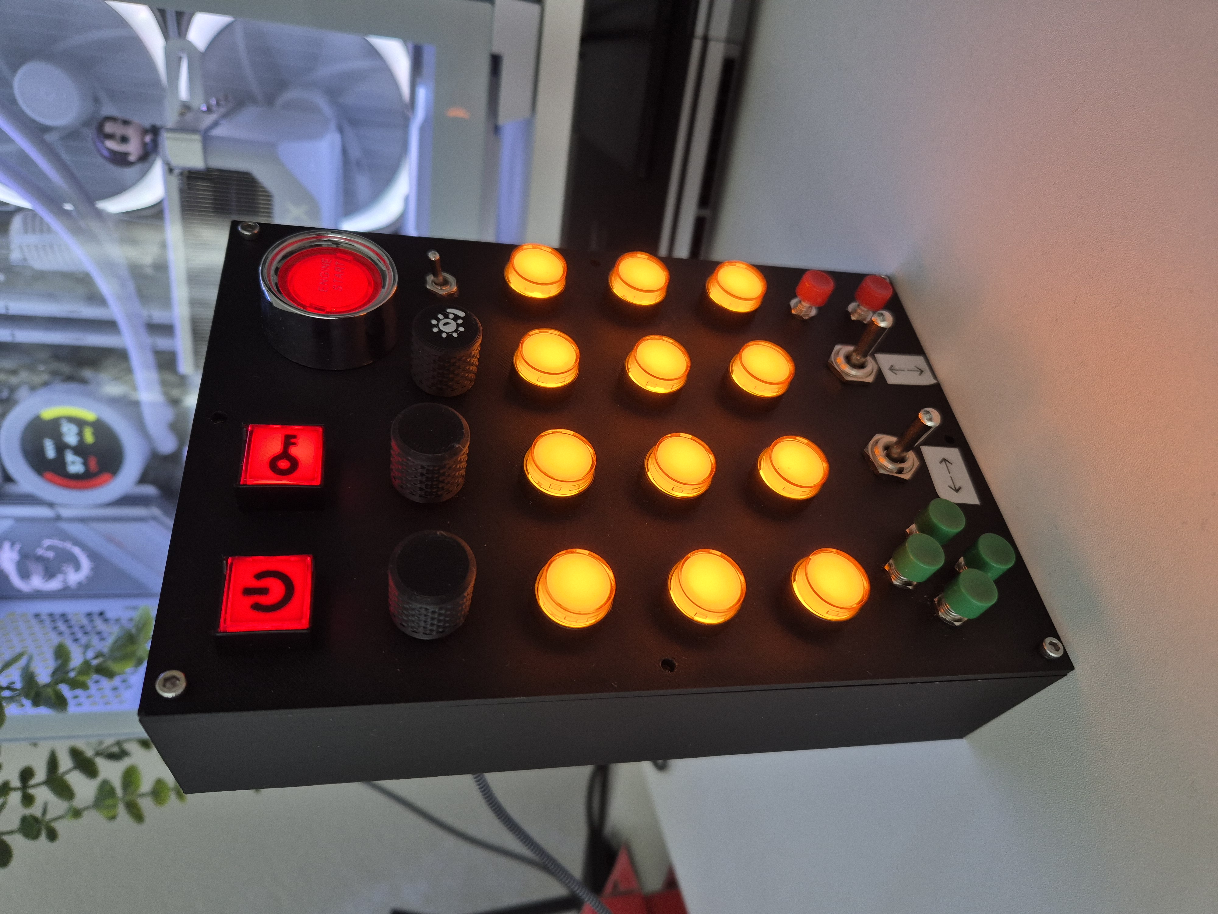 Button box for simracing (45€ build with detailed guide)