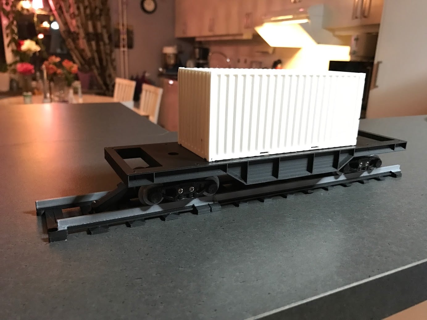 Train freight car for OS-Railway - fully 3D-printable railway system!