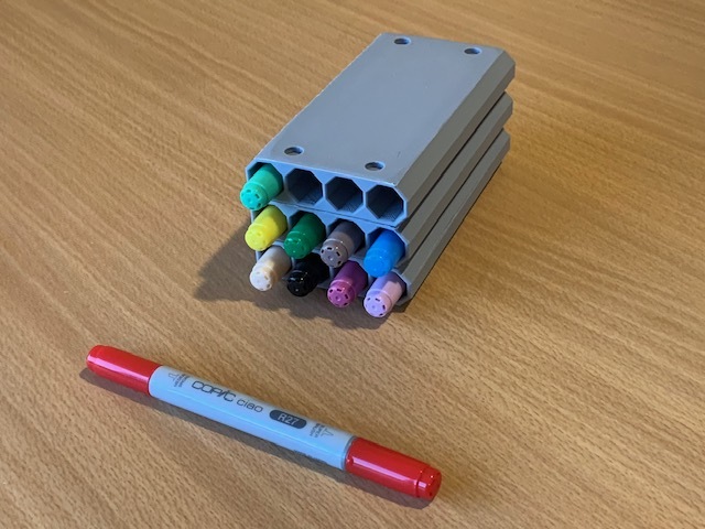 Modular storage for Copic markers
