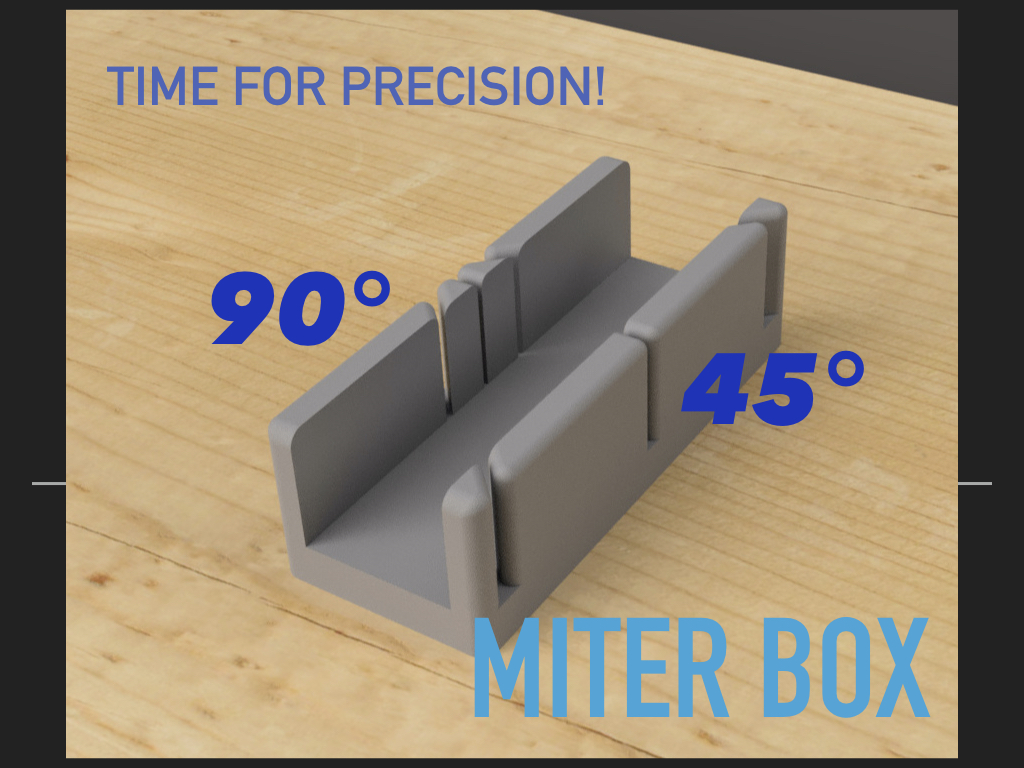 Mite Box for precise cutting of angles at 45 ° or 90 °