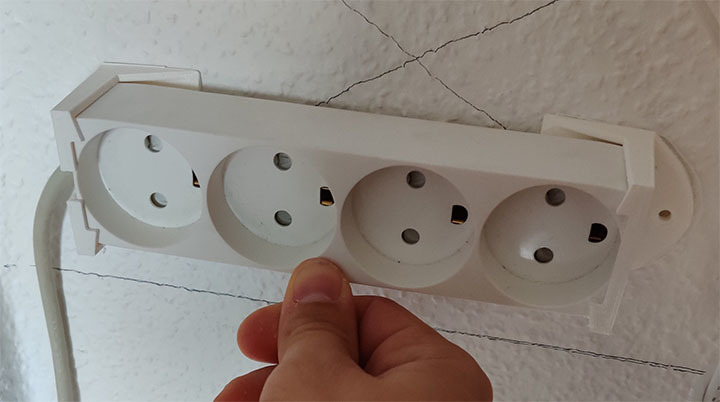Power Cord Wall Mount