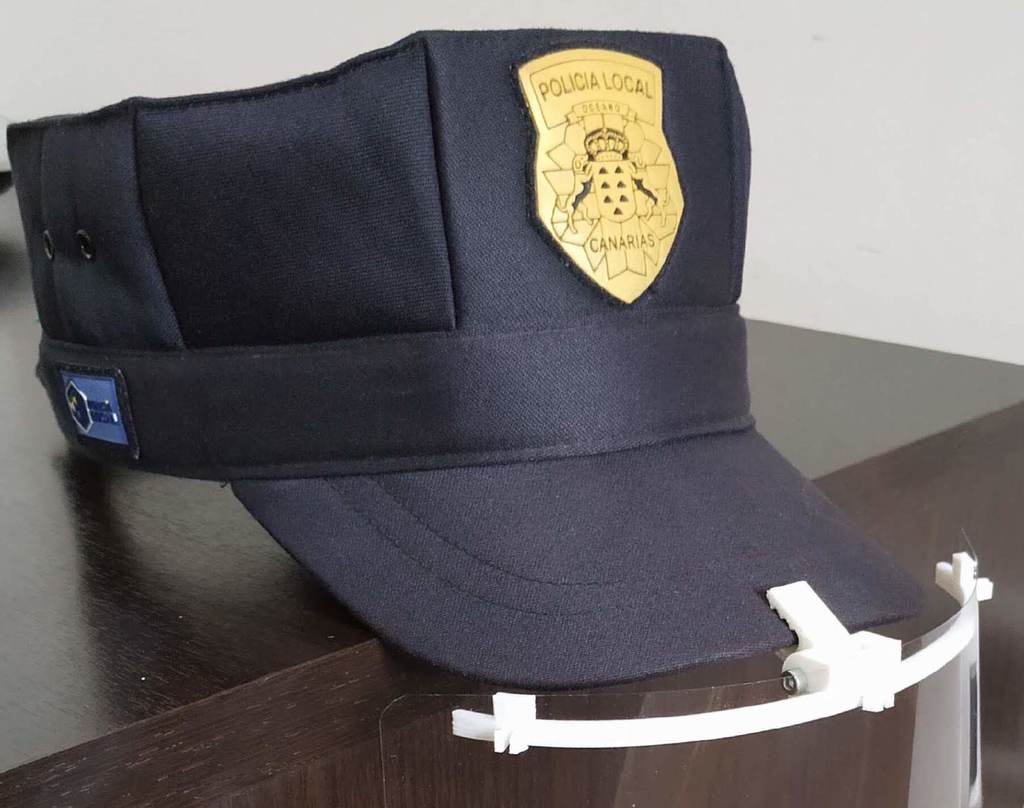 Visera protección EPI PPE Gorra Policía Local - Nacional - Guardia Civil COVID-19