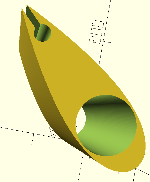 Composite Mast Core, with NACA Airfoil profile