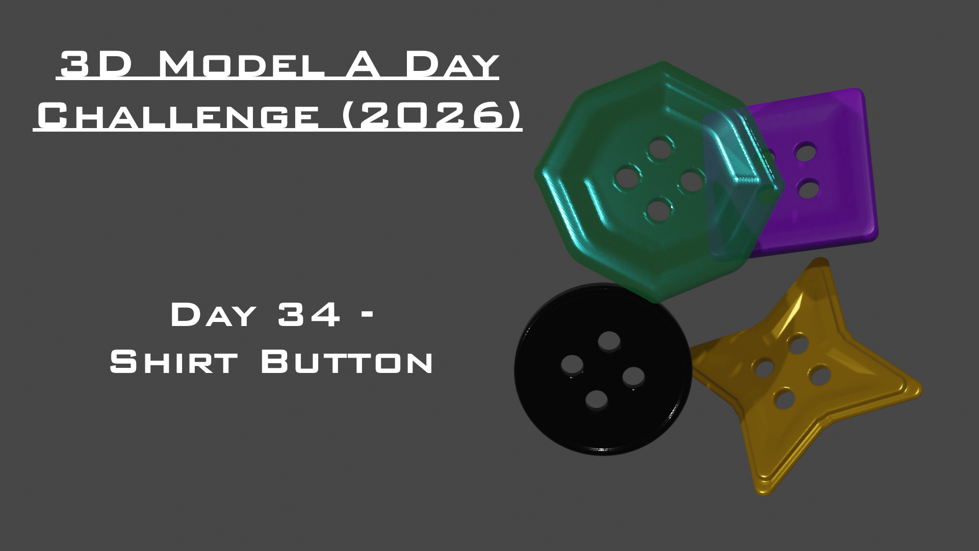 Model A Day Challenge - Day 34 - Shirt Button