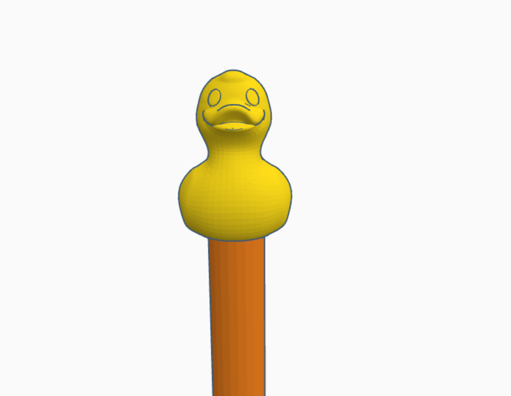 Rubber Duck Pencil Topper