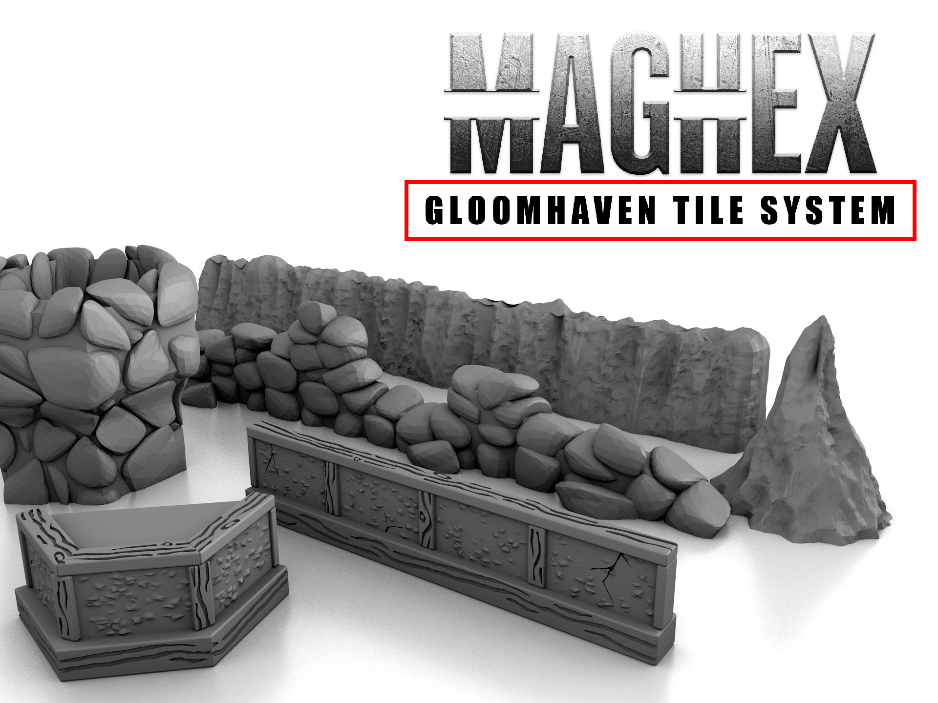 MagHex Walls for Gloomhaven