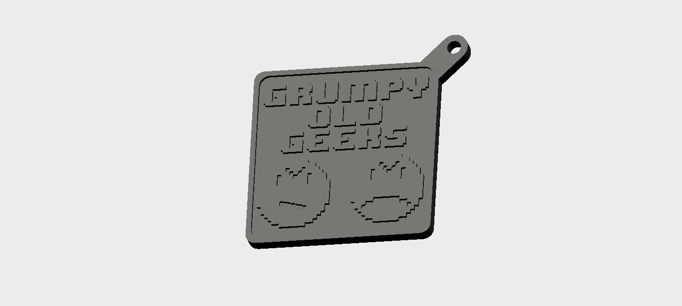 Grumpy Old Geeks keychain