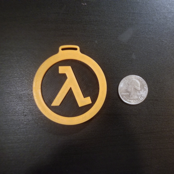 Half-Life Lambda Keychain