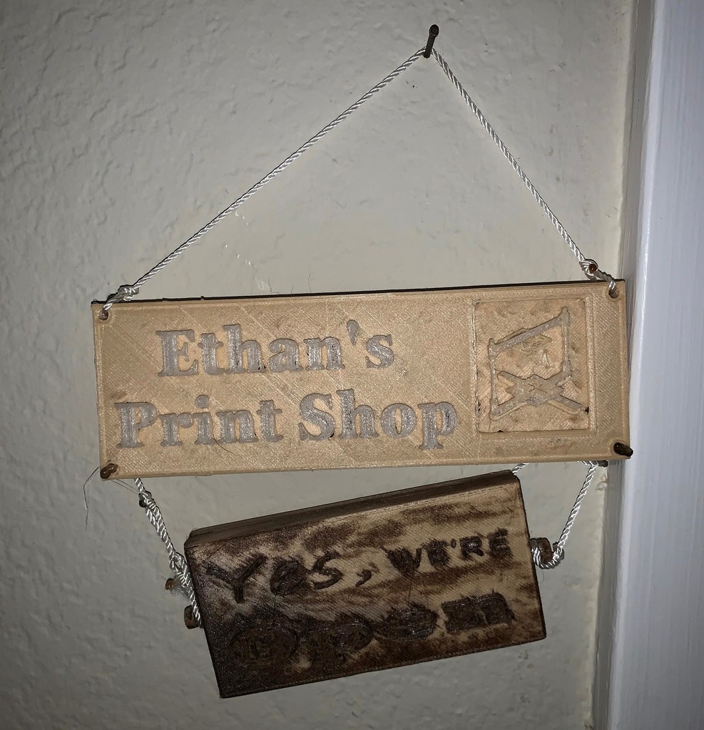 Sign for my 3d Printer