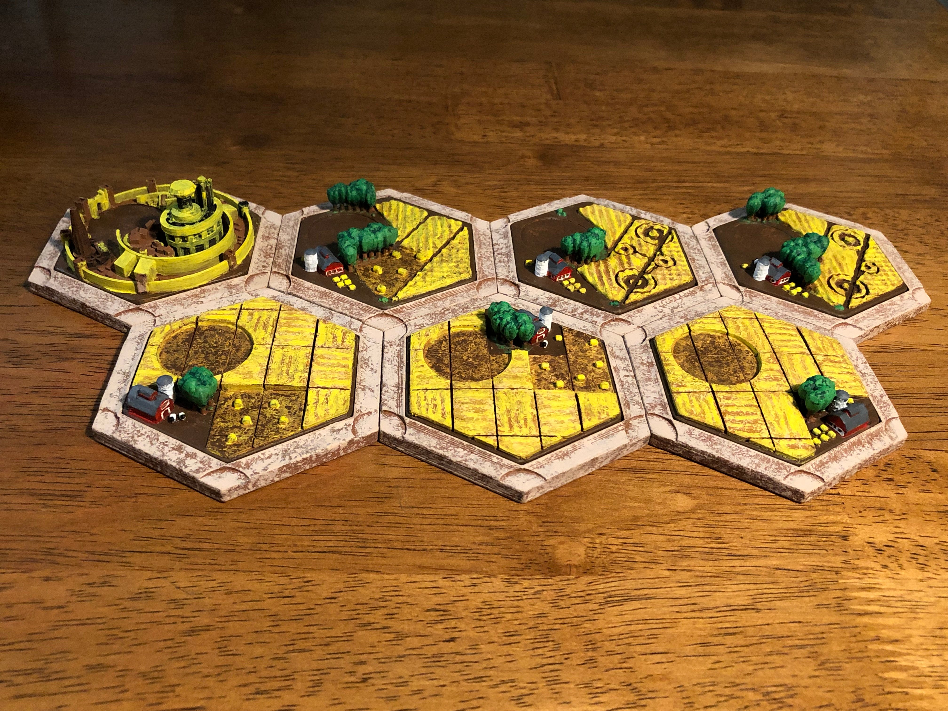 Catan Hay Variants For Dakanzla 2.0 Magnetic Base Set