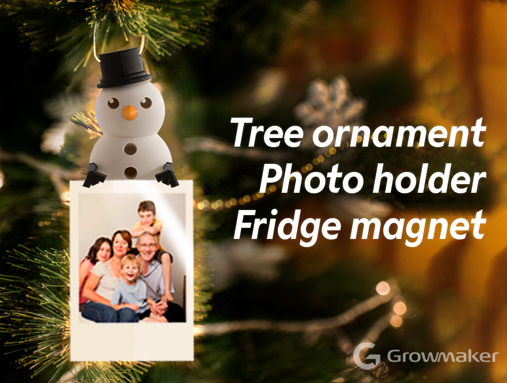 Snowman Photo Holder/Magnet