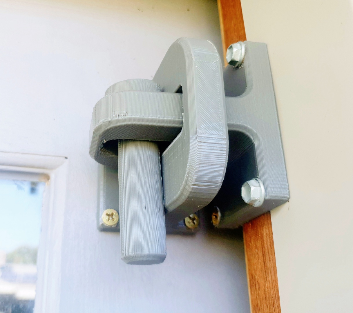 Lock and pin for sliding door