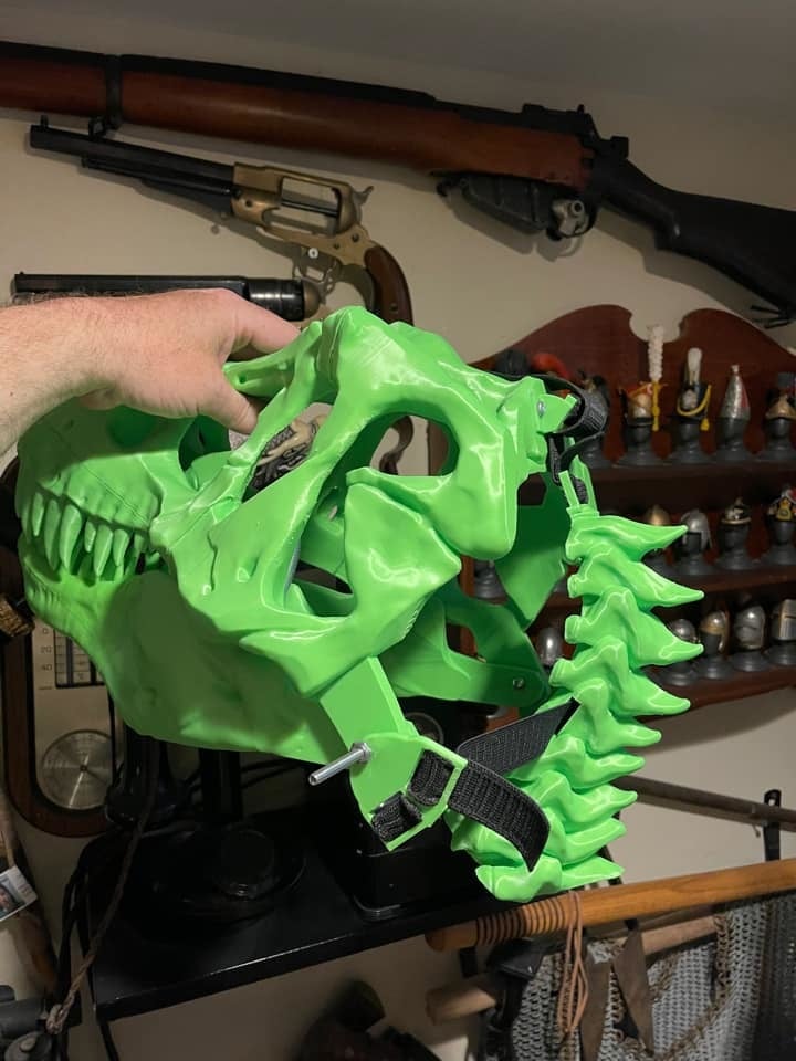 T-Rex Skeleton Mask Mounting Kit