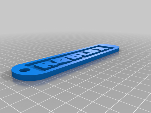 Rounded Roblox Logo Keychain By Talituli Thingiverse