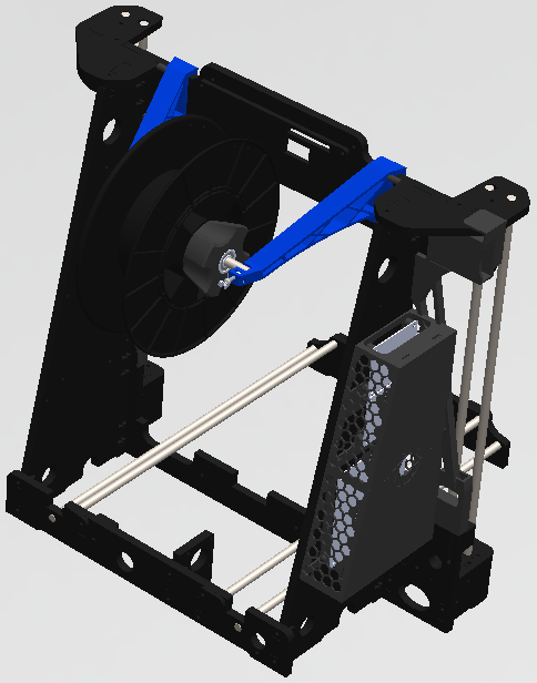 Anet A8 Back spool holder - Save space!
