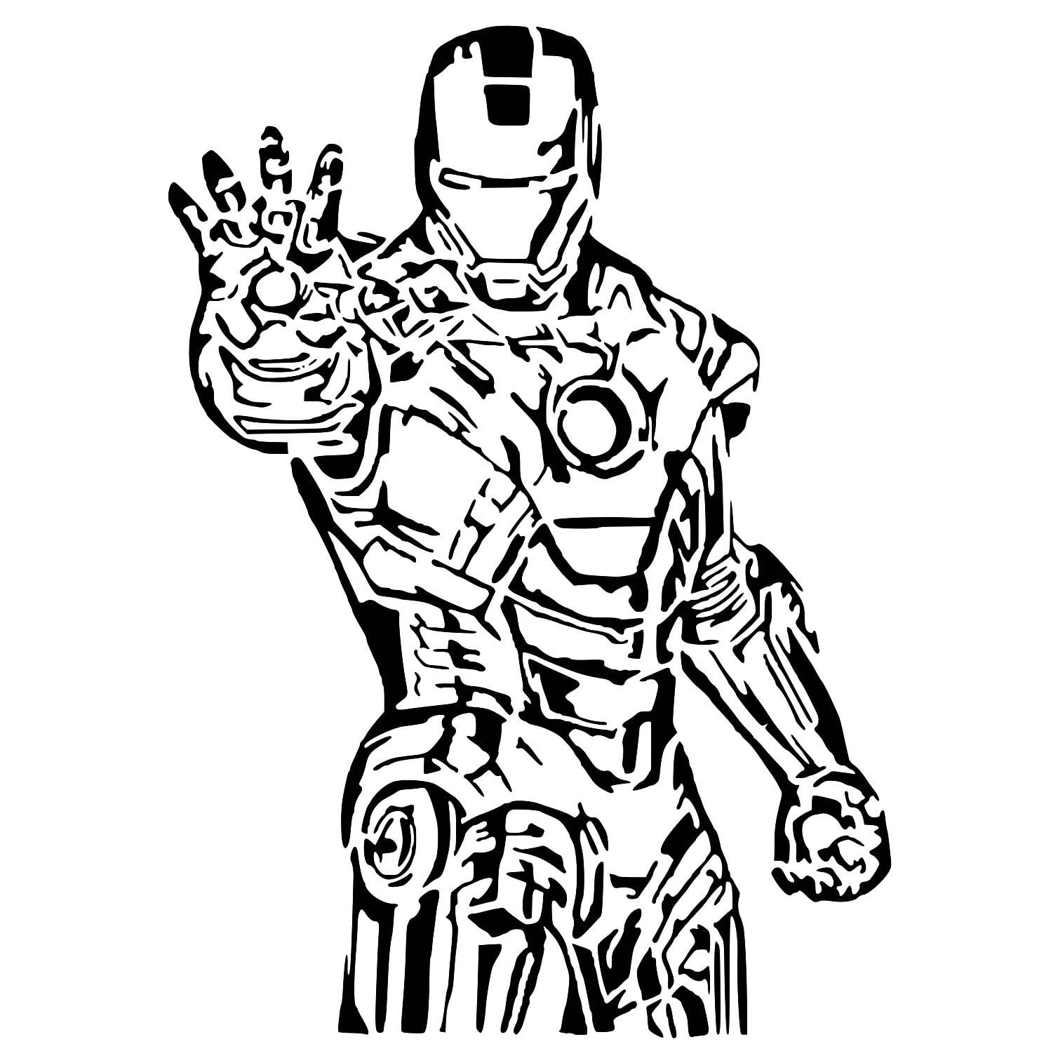 Iron Man stencil 5
