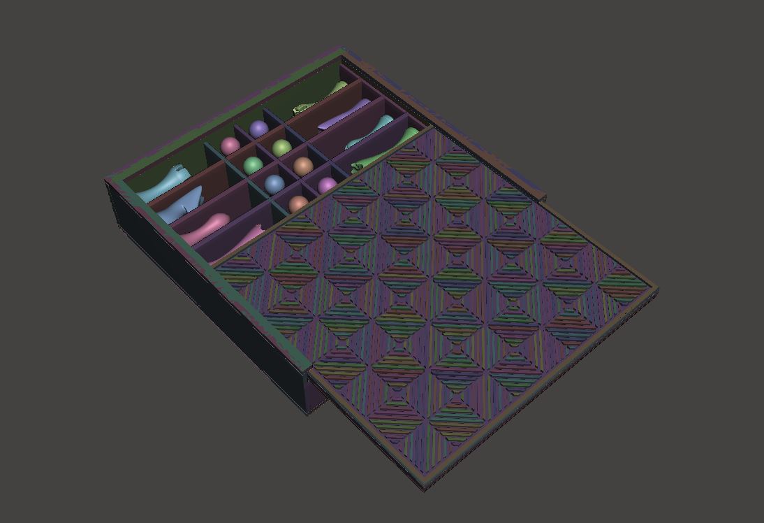 Chess Board Set with Men and Box - Double Sided Textured Chessboard Single Color Print