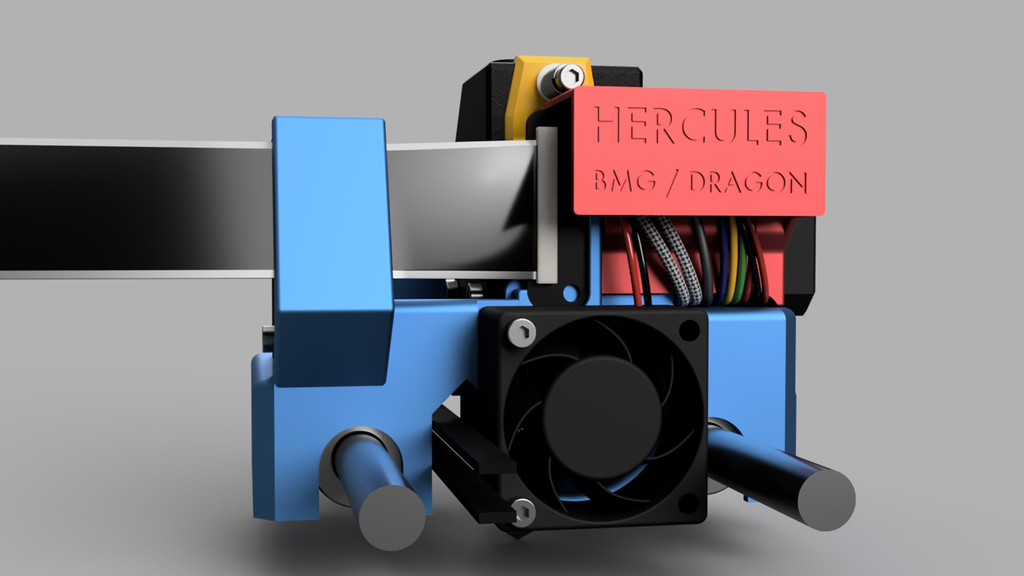 Hercules - QIDI X-Plus / I-Mate (S) Carriage for BMG & Dragon / E3D V6