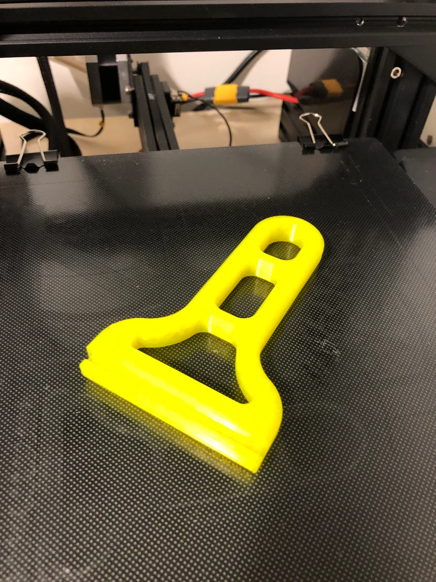 Miniatura 3 do modelo 3D Printer bed scraper re-usable.