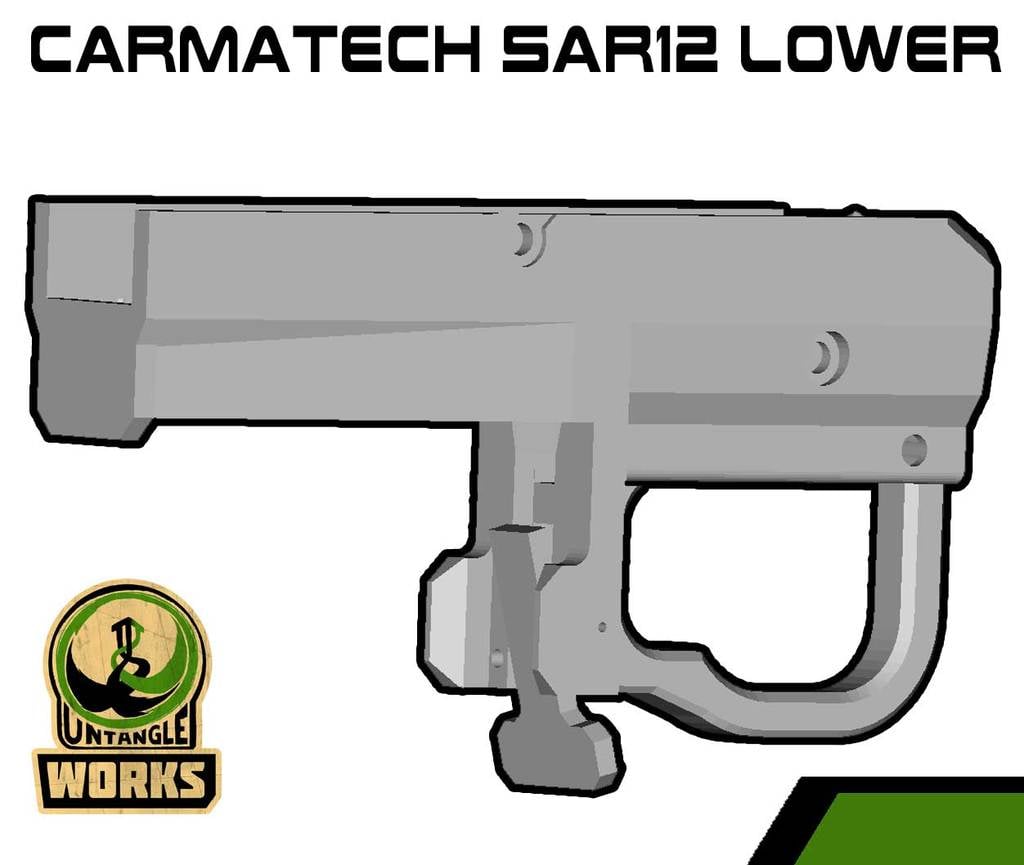 Carmatech SAR12 lower for in a custom rifle stock