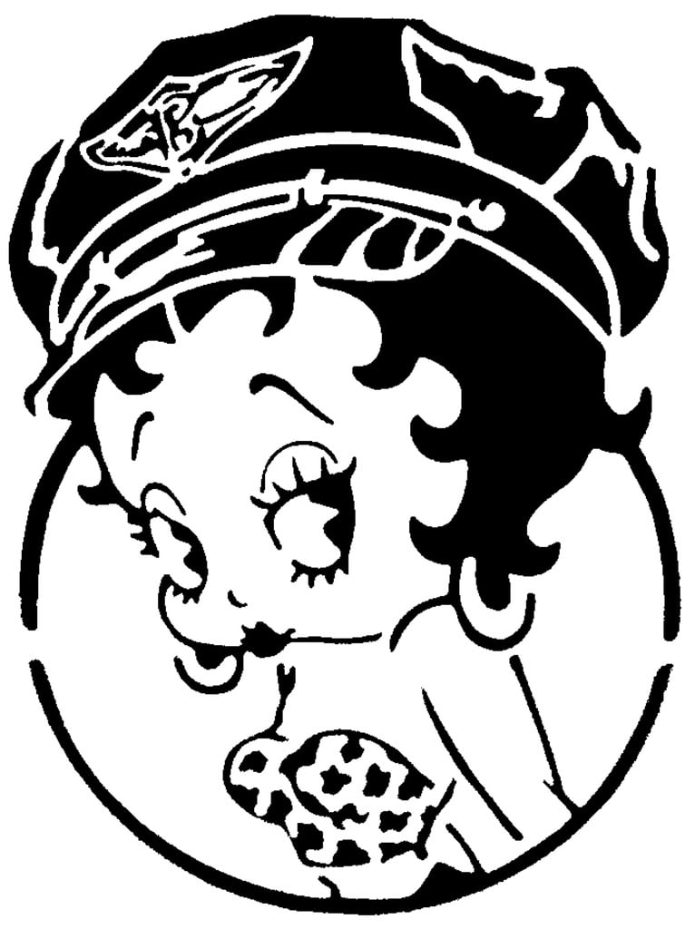 Betty Boop stencil 4