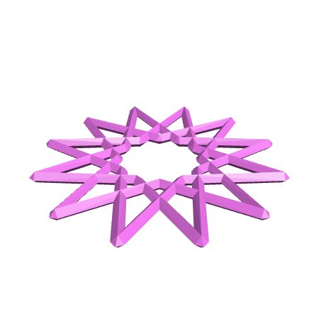 Snowflake using hull tool